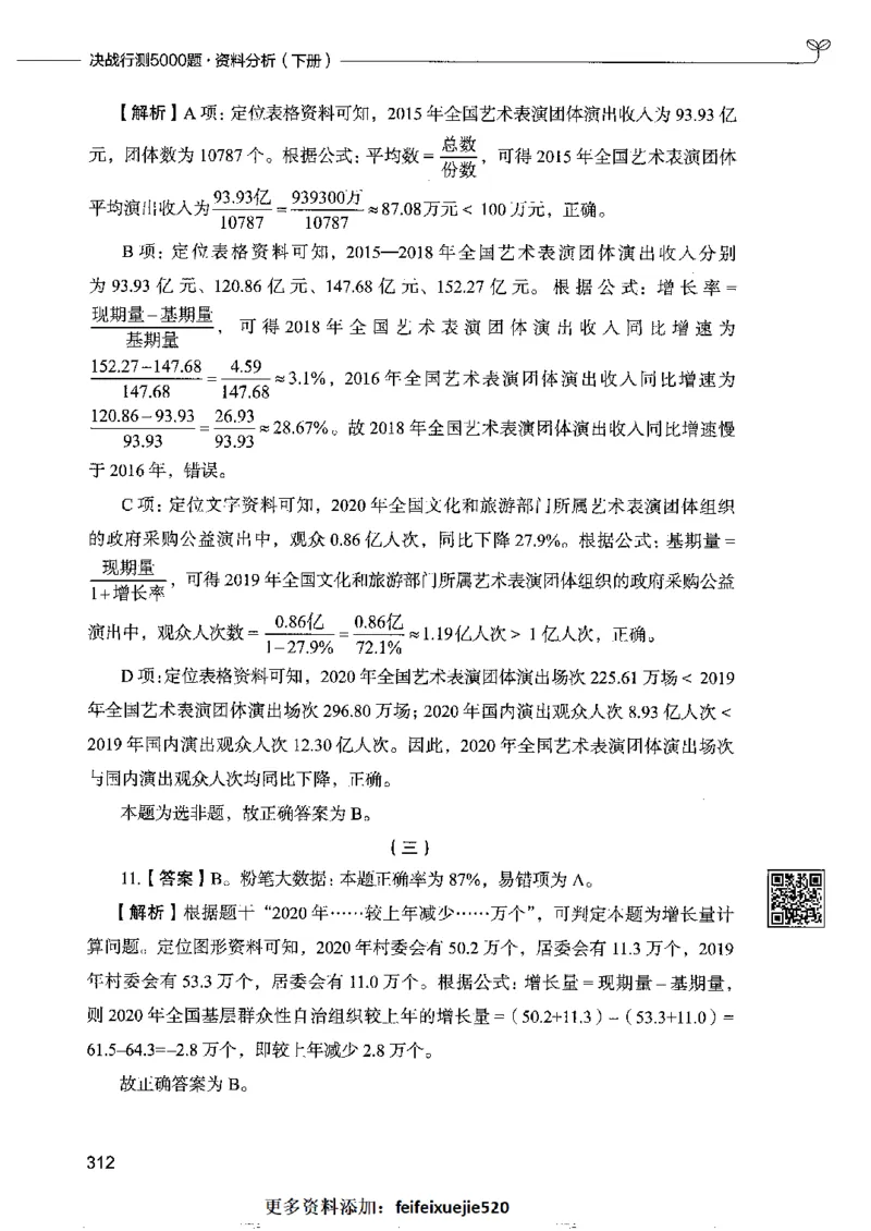 10资料分析下册_26吉林考备考资料包_11省考刷题包_04决战行测5000题_行测5000题2022年9月版次