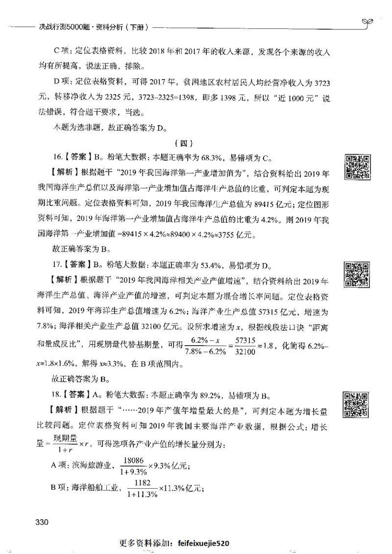 10资料分析下册_26吉林考备考资料包_11省考刷题包_04决战行测5000题_行测5000题2022年9月版次