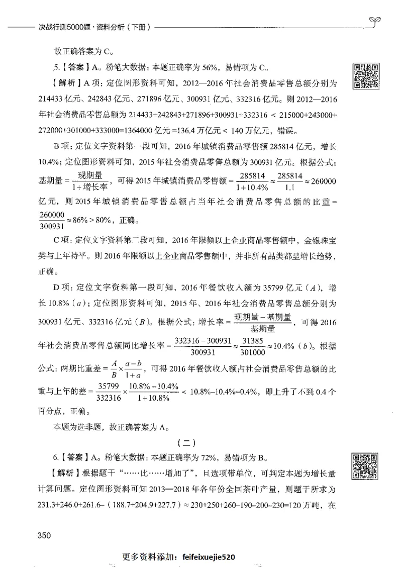 10资料分析下册_26吉林考备考资料包_11省考刷题包_04决战行测5000题_行测5000题2022年9月版次
