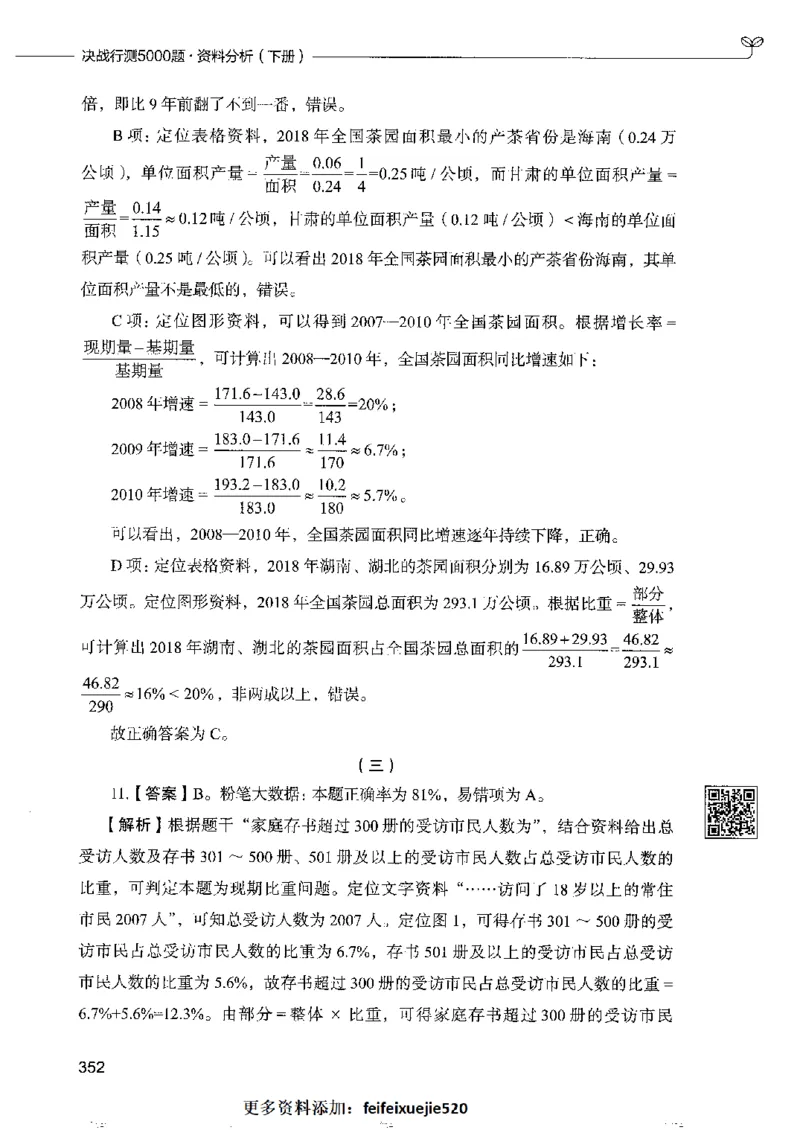 10资料分析下册_26吉林考备考资料包_11省考刷题包_04决战行测5000题_行测5000题2022年9月版次