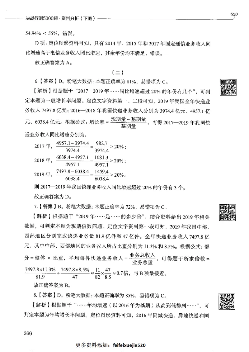 10资料分析下册_26吉林考备考资料包_11省考刷题包_04决战行测5000题_行测5000题2022年9月版次