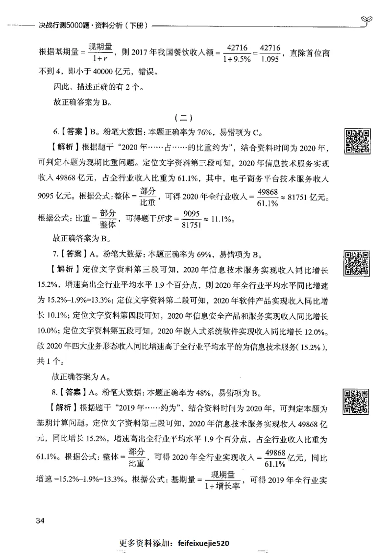 10资料分析下册_26吉林考备考资料包_11省考刷题包_04决战行测5000题_行测5000题2022年9月版次