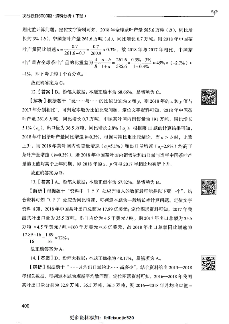 10资料分析下册_26吉林考备考资料包_11省考刷题包_04决战行测5000题_行测5000题2022年9月版次