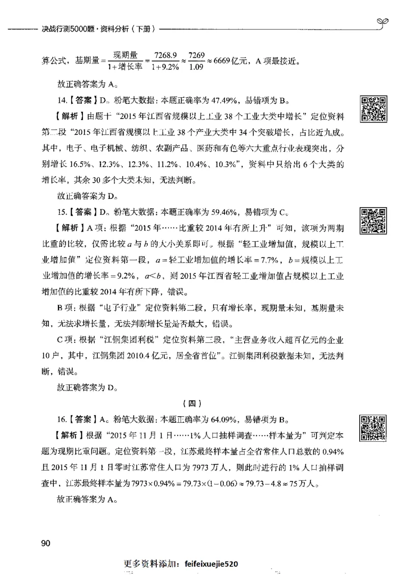 10资料分析下册_26吉林考备考资料包_11省考刷题包_04决战行测5000题_行测5000题2022年9月版次