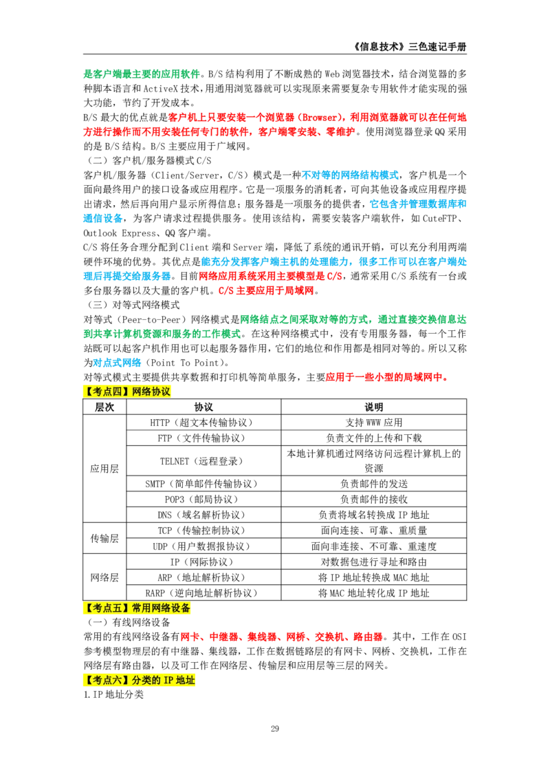 教师资格《（高中）信息技术》三色速记手册_教资_33教资笔试历年真题汇总（科一+科二+科三）_科三真题_02高中科三各科电子资料包合集_信息（资料文档）_高中信息