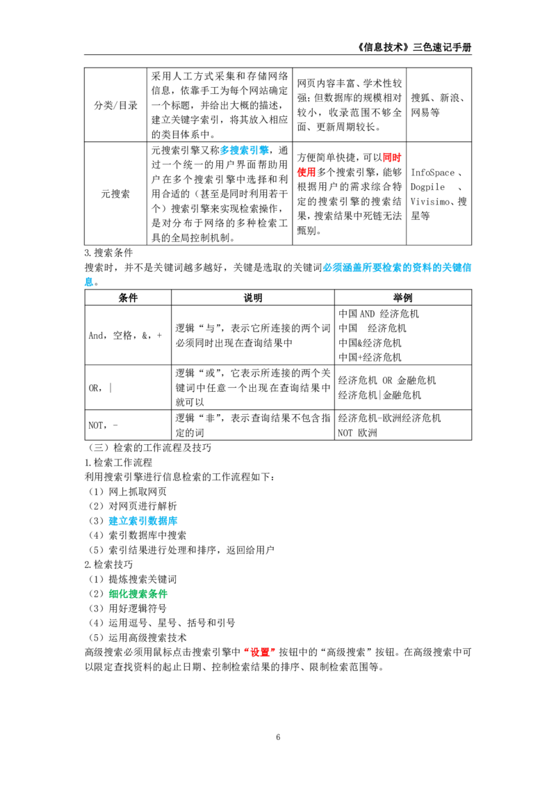 教师资格《（高中）信息技术》三色速记手册_教资_33教资笔试历年真题汇总（科一+科二+科三）_科三真题_02高中科三各科电子资料包合集_信息（资料文档）_高中信息