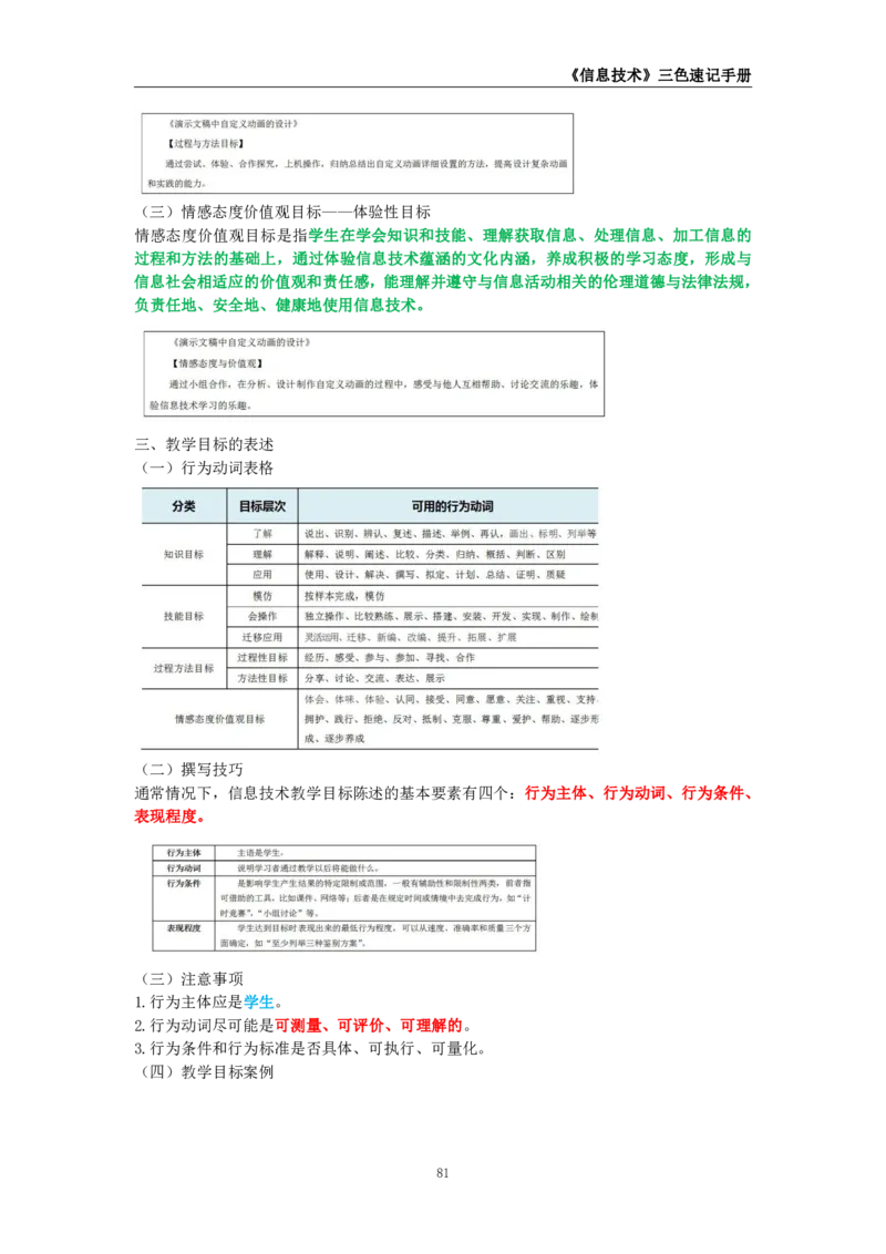 教师资格《（高中）信息技术》三色速记手册_教资_33教资笔试历年真题汇总（科一+科二+科三）_科三真题_02高中科三各科电子资料包合集_信息（资料文档）_高中信息