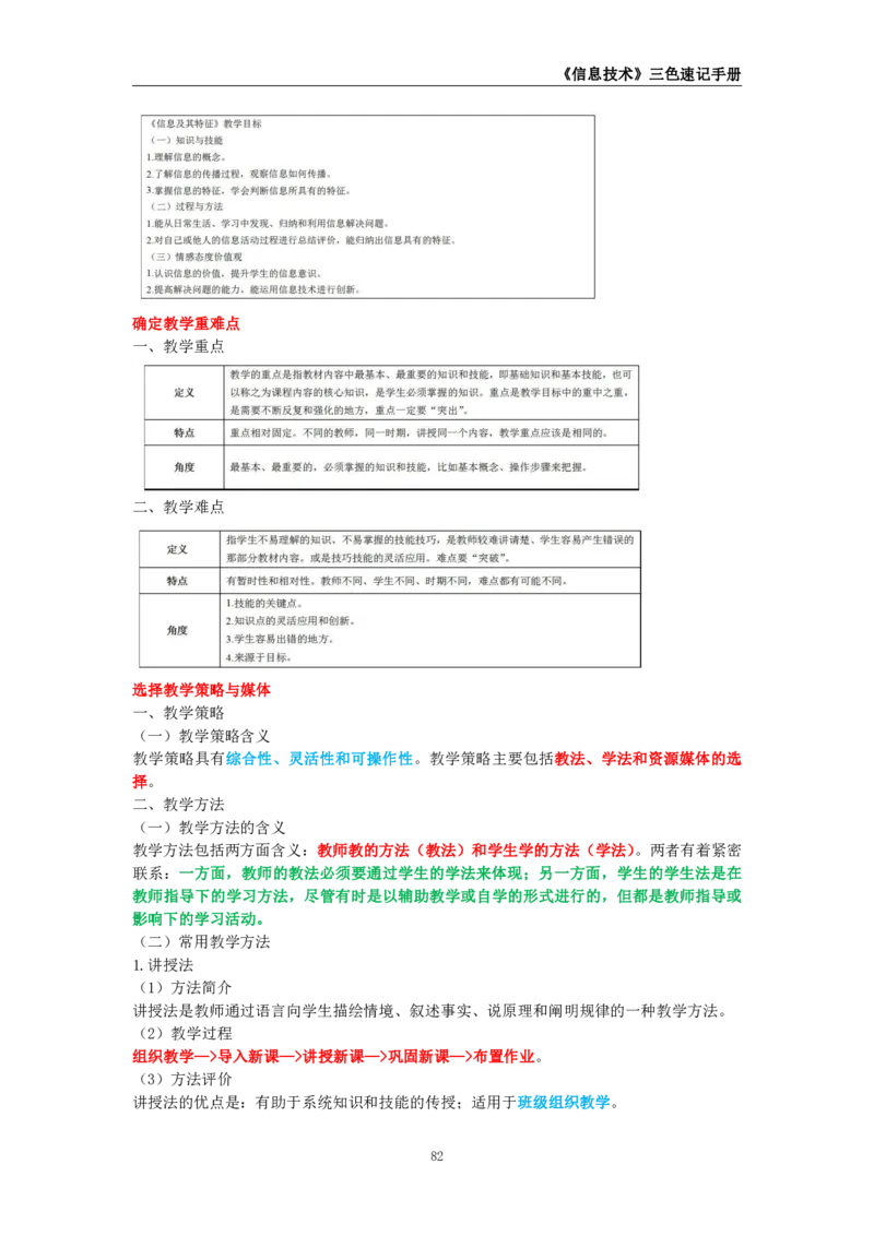 教师资格《（高中）信息技术》三色速记手册_教资_33教资笔试历年真题汇总（科一+科二+科三）_科三真题_02高中科三各科电子资料包合集_信息（资料文档）_高中信息