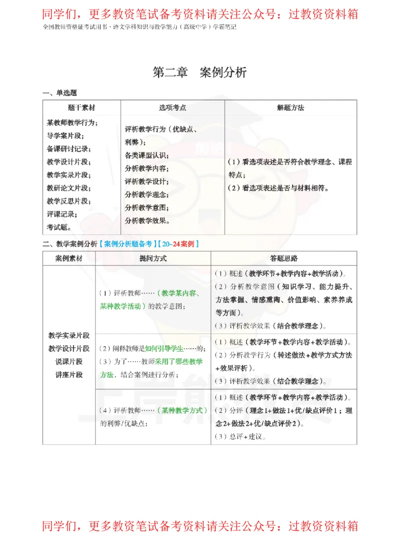 高中语文-教学设计_教资_初高中2026教资_26上资料（持续更新）_高中科三_高中科目三资料包合集②_高中语文