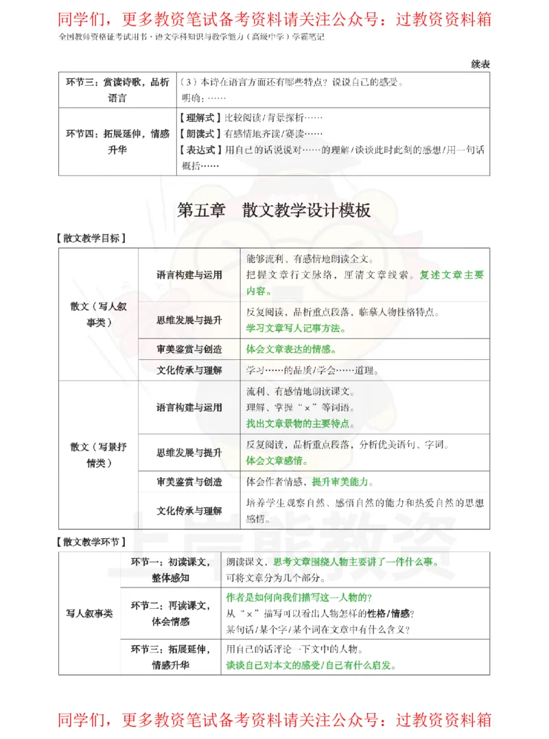 高中语文-教学设计_教资_初高中2026教资_26上资料（持续更新）_高中科三_高中科目三资料包合集②_高中语文