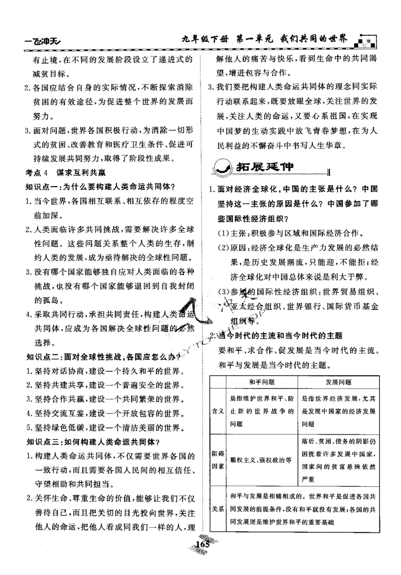 一飞冲天-初中学业水平考察-道法_《一飞冲天-中考专项》2026版_一飞冲天-中考专项精品试题分类（2024版）