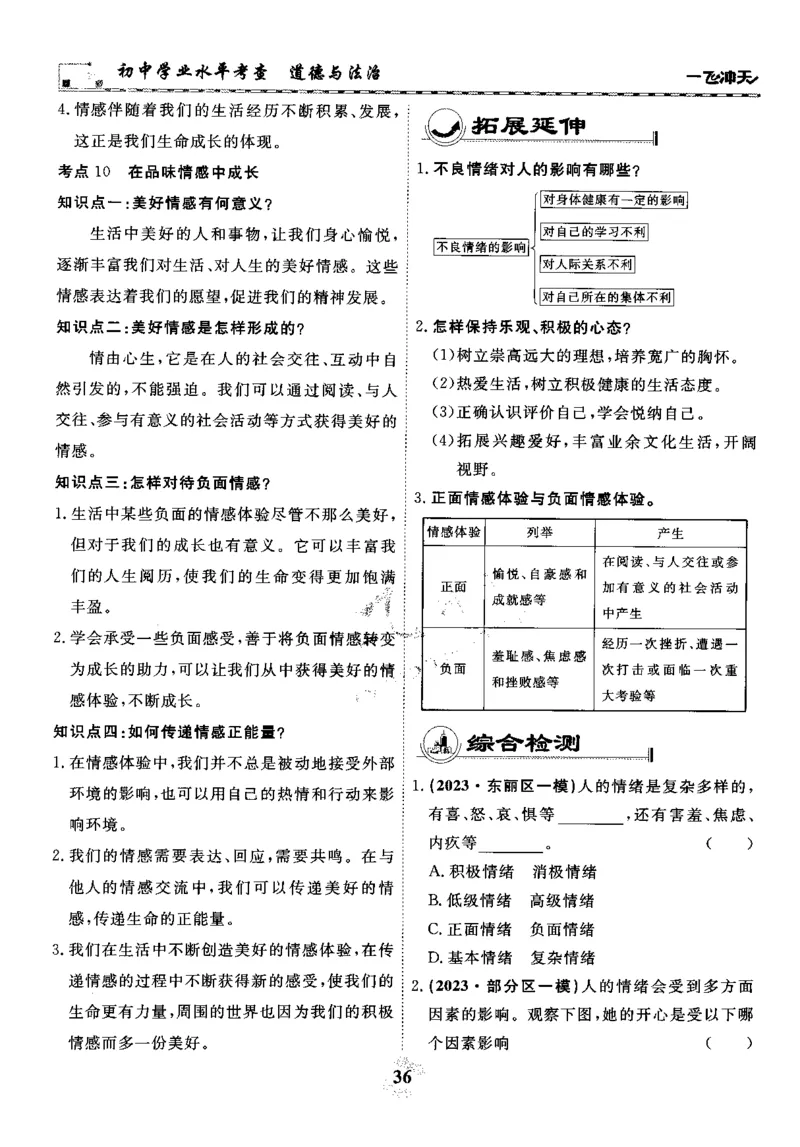 一飞冲天-初中学业水平考察-道法_《一飞冲天-中考专项》2026版_一飞冲天-中考专项精品试题分类（2024版）