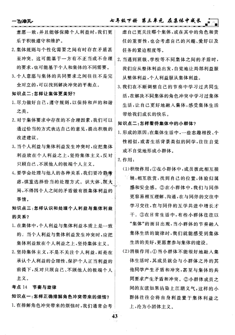 一飞冲天-初中学业水平考察-道法_《一飞冲天-中考专项》2026版_一飞冲天-中考专项精品试题分类（2024版）
