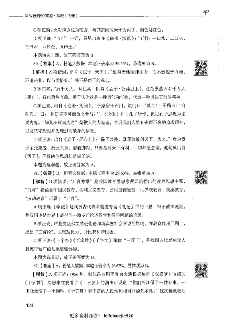 02常识（答案）_26吉林考备考资料包_11省考刷题包_04决战行测5000题_行测5000题2021年7月版次