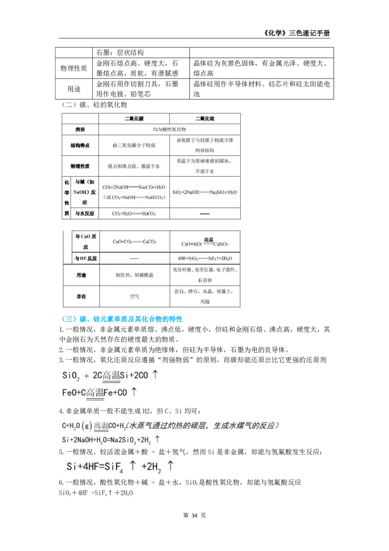 教师资格《（高中）化学》三色速记手册_教资_33教资笔试历年真题汇总（科一+科二+科三）_科三真题_02高中科三各科电子资料包合集_化学（资料文档）_高中化学