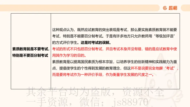 教育基础+课程辨析题_教资_CG26上教资笔试中学_0226上中学-教育知识与能力（更新中）_04辨析三步得分法