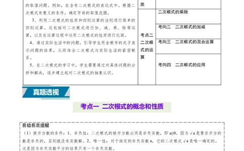 专题04二次根式（6类中考高频题型归纳与训练）（原卷版）_2数学总复习_2025中考复习资料_备战2025年中考数学真题题源解密（全国通用）