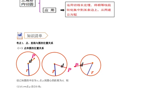 2025年中考数学一轮复习学案：5.2与圆有关的位置关系（教师版）_2数学总复习_2025中考复习资料_2025年中考数学一轮复习学案（全国通用）