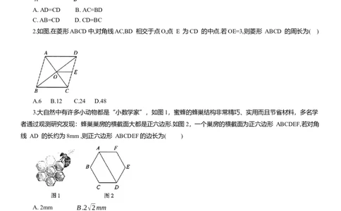 专题11四边形与正多边形知识点梳理及专项练习（含解析）_2数学总复习_2025中考复习资料_2025年中考数学一轮复习知识点梳理及专项练习