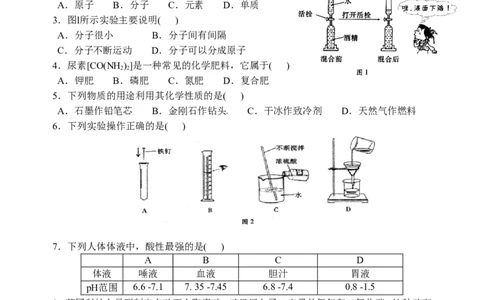 2010年福建省福州市中考化学试题(含答案)_中考真题_5.化学中考真题2015-2024年_地区卷_福建省_福州中考化学08-21