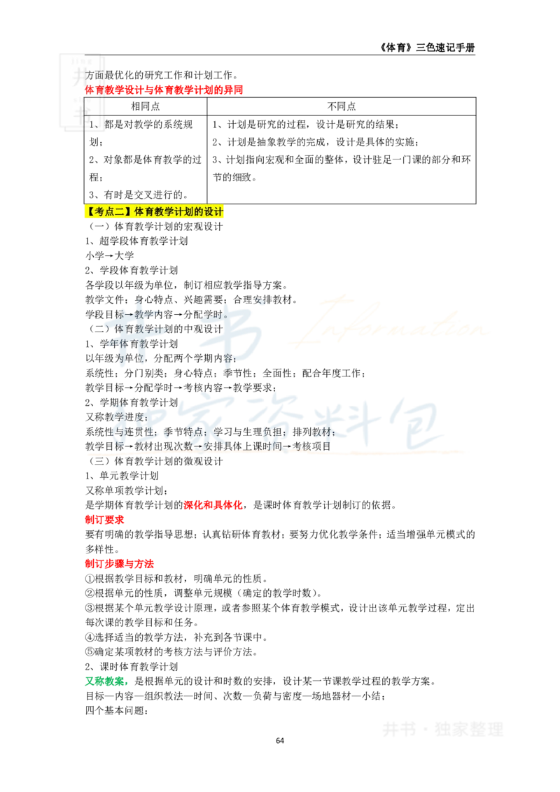 初中体育与健康王炸秘籍9_教资_初高中2026教资_25下教师资格证_科三初中各科资料汇总_初中体育与健康王炸秘籍
