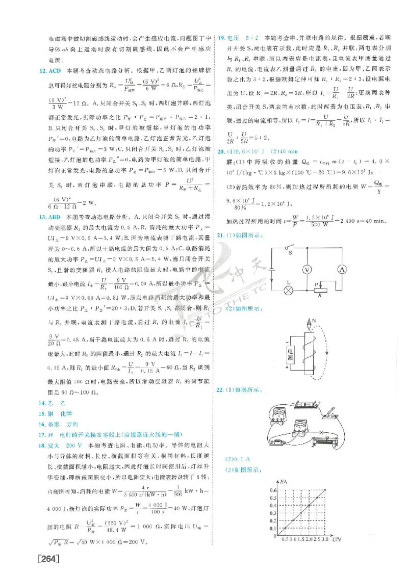 2025《一飞冲天-中考模拟试题汇编》物理答案_《一飞冲天-中考专项》2026版_一飞冲天-中考模拟试题汇编（2025版）