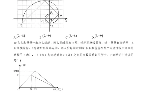 专题三变量与函数&mdash;&mdash;2025届中考一轮数学突破热点训练营（含解析）_2数学总复习_2025中考复习资料_2025届中考数学一轮突破&nbsp;热点训练营(含解析)