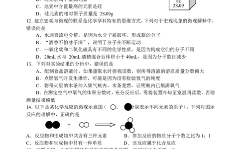 2012年山东省青岛市中考化学试题及答案_中考真题_5.化学中考真题2015-2024年_地区卷_山东省_青岛化学