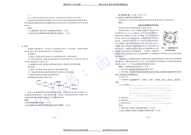 16年上-19年下-初中生物真题-题本_4-教培资料-26年最新资料-同步更新_初中高中教资_03科三专项（进去保存报考的学科即可）_01科目三FB网课、三色速记手册、知识点导图等推荐