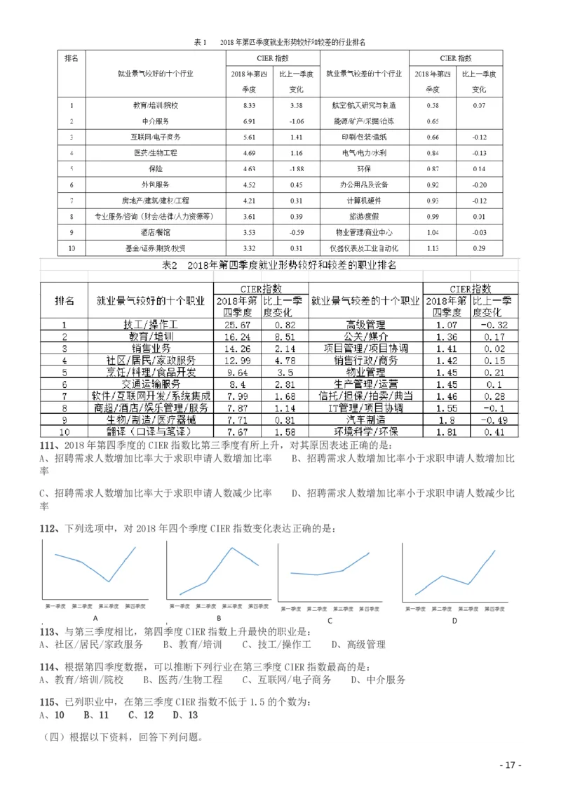 2019年420联考《行测》真题（河南县级以上）_26河南省考备考资料包_01河南公务员考试真题07-25_河南公务员考试真题&mdash;&mdash;行测09-25pdf版_题目