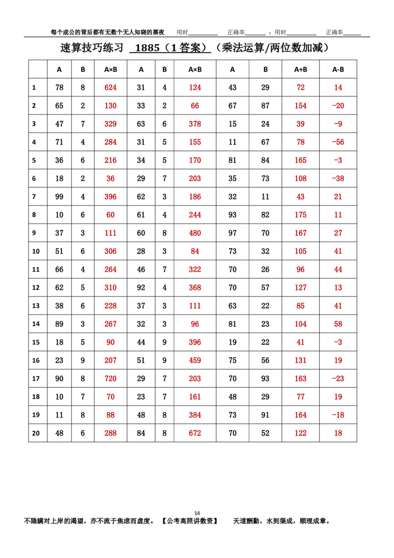 新速算1883-1892（答案版）_2026考公资料_（06）高照_高照资料分析速算_速算高照抖音速算直播课➕微（xq0615w）进交流群实时更新_速算每日打卡题