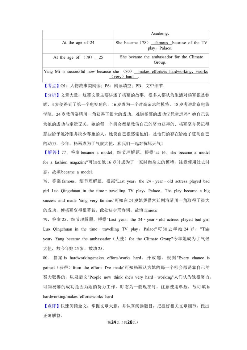 2013年湖北省黄冈市中考英语试卷（教师版）学霸冲冲冲shop348121278.taobao.com_中考真题_3.英语中考真题2015-2024年_地区卷_湖北省_湖北黄冈英语07-21