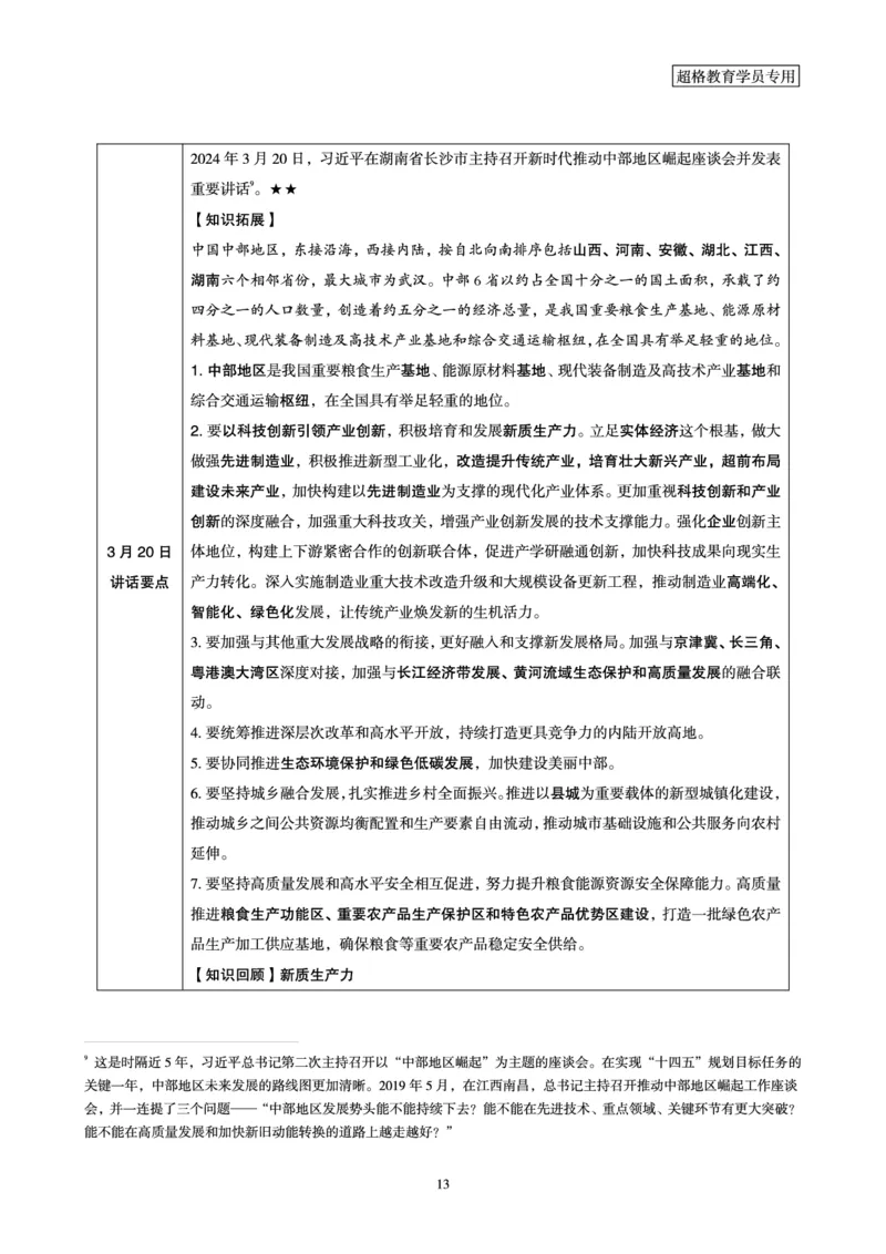 2024年3月时政梳理讲义_2026考公资料_（05）超格_超格时政_24时政合集_2024超格时政梳理+时政刷题_2024年时政梳理_03、3月梳理