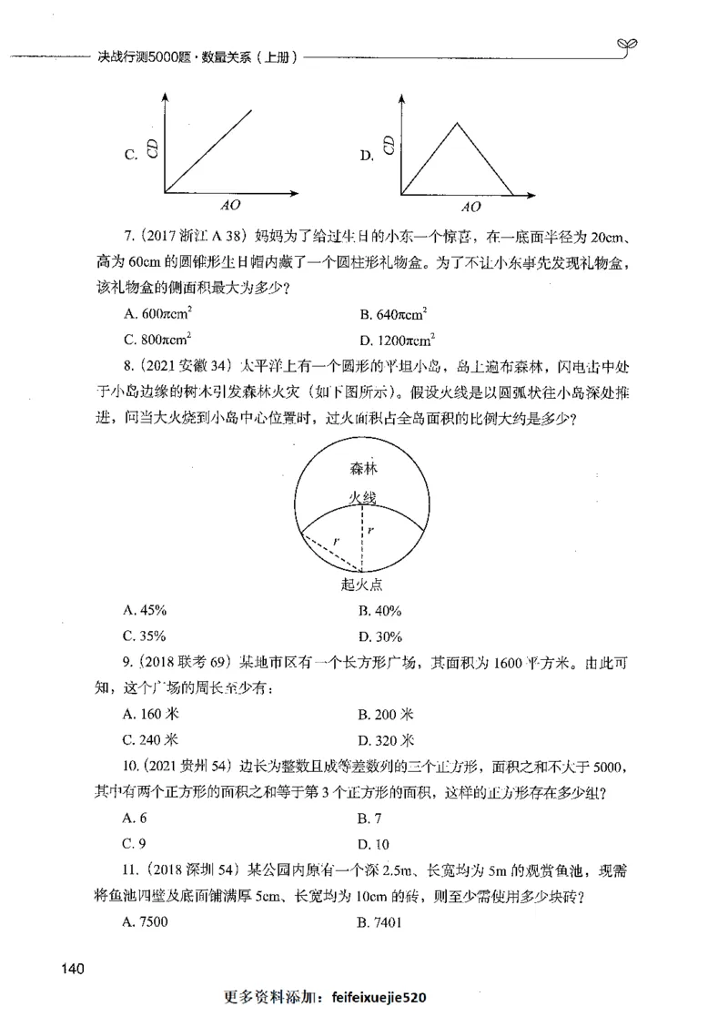 07数量关系（题本）_26吉林考备考资料包_11省考刷题包_04决战行测5000题_行测5000题2021年7月版次