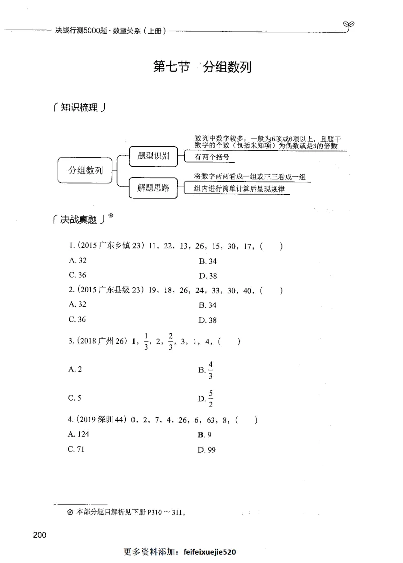 07数量关系（题本）_26吉林考备考资料包_11省考刷题包_04决战行测5000题_行测5000题2021年7月版次