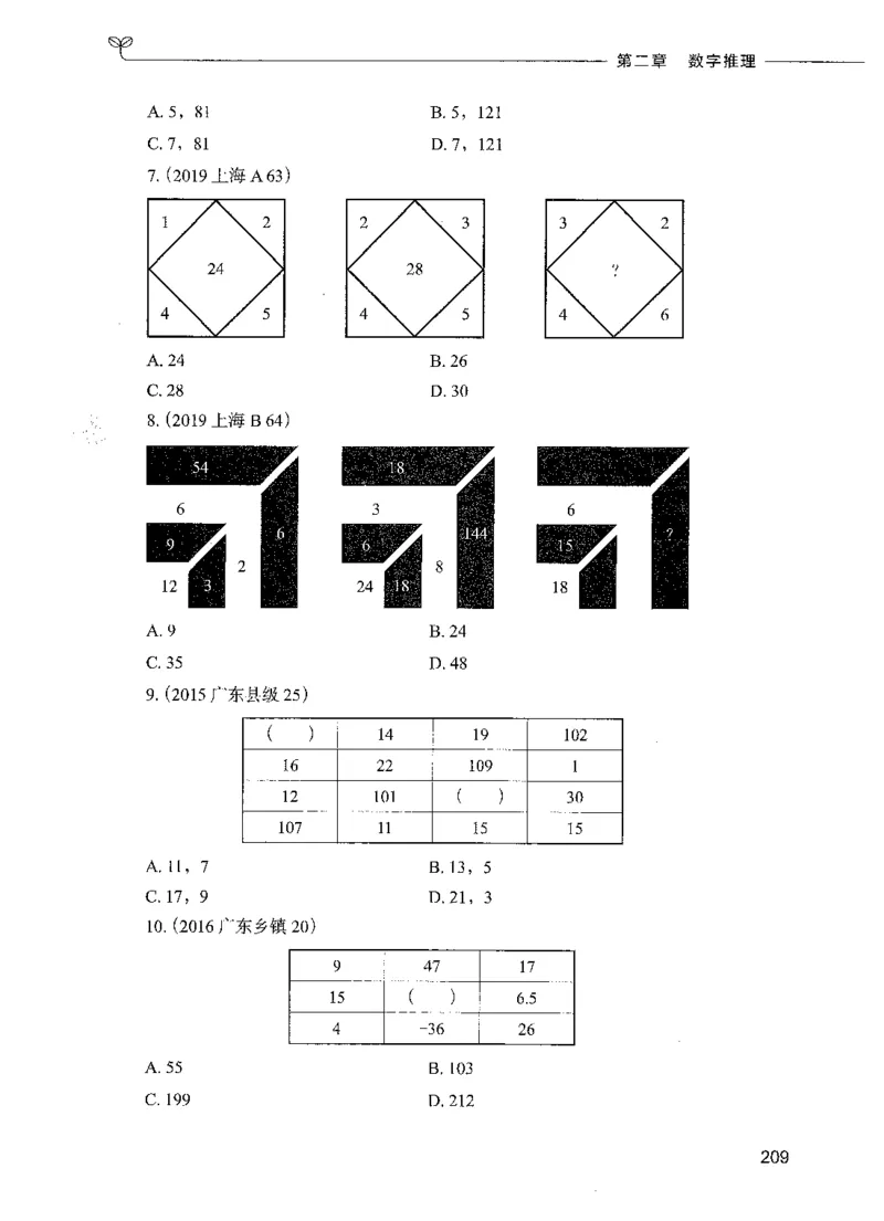 07数量关系（题本）_26吉林考备考资料包_11省考刷题包_04决战行测5000题_行测5000题2021年7月版次