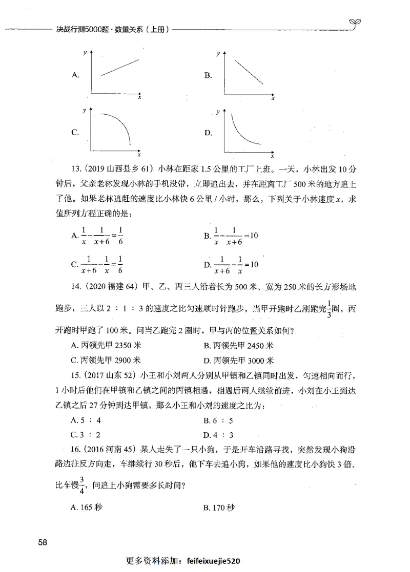 07数量关系（题本）_26吉林考备考资料包_11省考刷题包_04决战行测5000题_行测5000题2021年7月版次