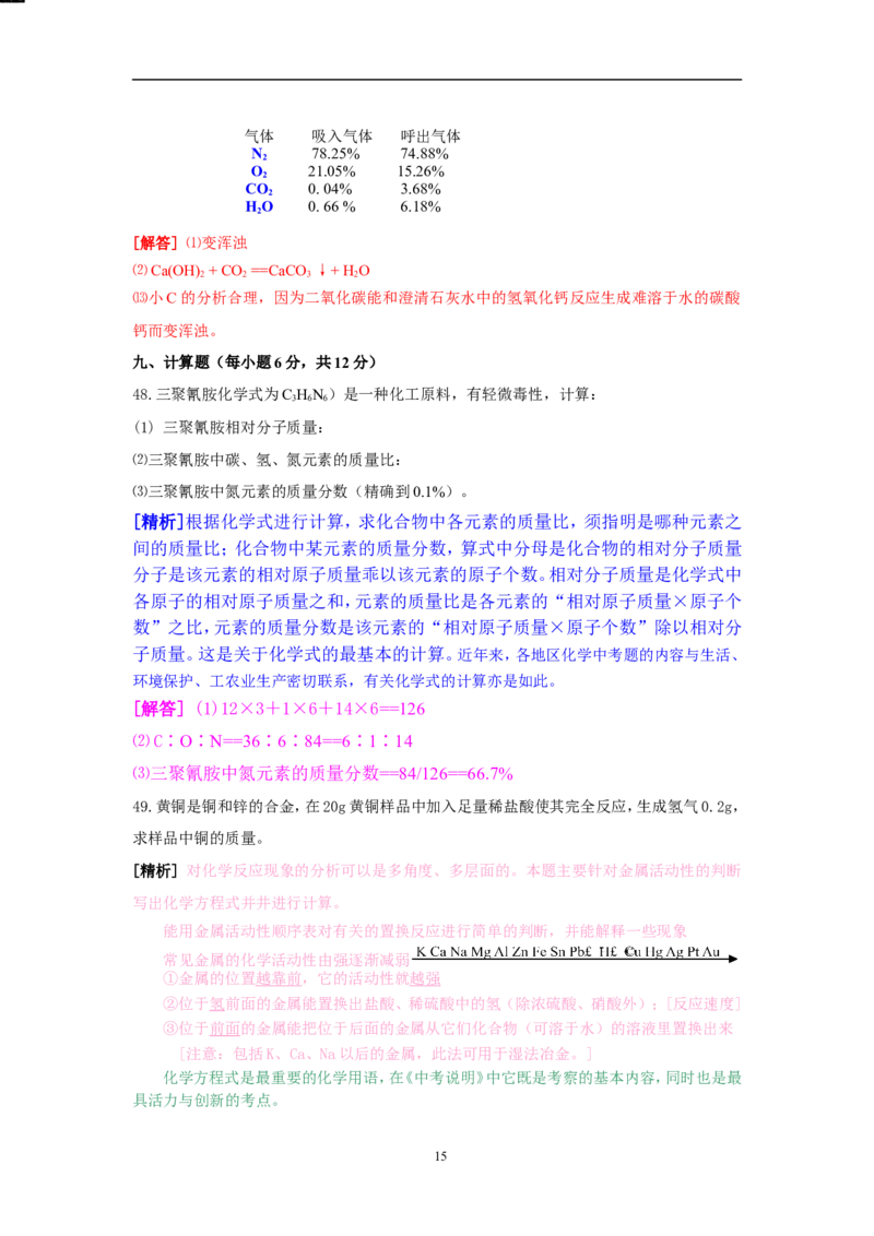 2009年海南中考化学试题及答案_中考真题_5.化学中考真题2015-2024年_地区卷_海南中考化学08-21