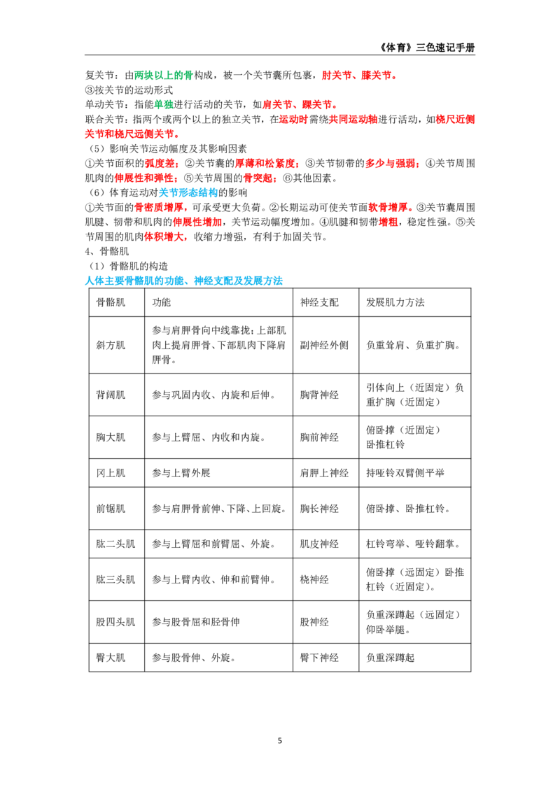教师资格《（初中）体育与健康》三色速记手册_教资_33教资笔试历年真题汇总（科一+科二+科三）_科三真题_02初中科三各科电子资料包合集_体育（资料文档）
