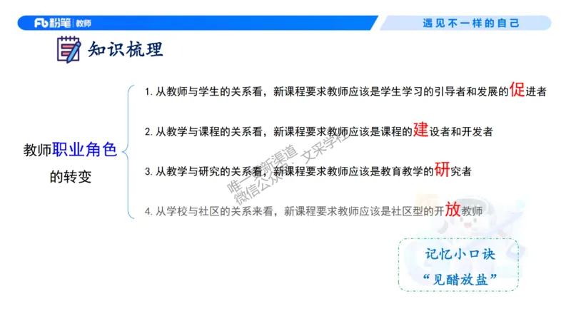理论精讲3&mdash;&mdash;职业理念教师观-艺楠_教资_F家2026上教资笔试系统班_26上FB中学教资笔试（更新中）_0126上-综合素质（更新中）_1.理论精讲_讲义