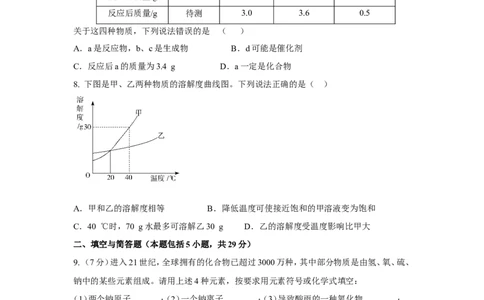 2012年枣庄市中考化学试卷及答案_中考真题_5.化学中考真题2015-2024年_地区卷_山东省_山东枣庄化学09-21