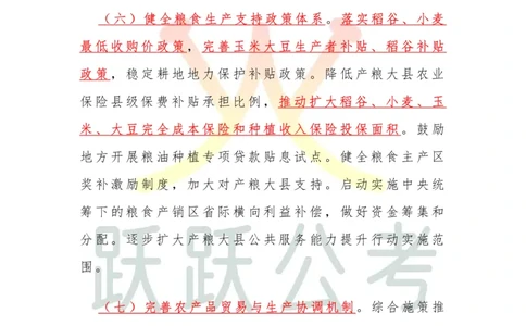 2025中央一号文件划重点版（吴越跃跃公考）_2026考公资料_（57）申论材料_2025年中央一号文件_2025中央一号文件划重点版（吴越跃跃公考）