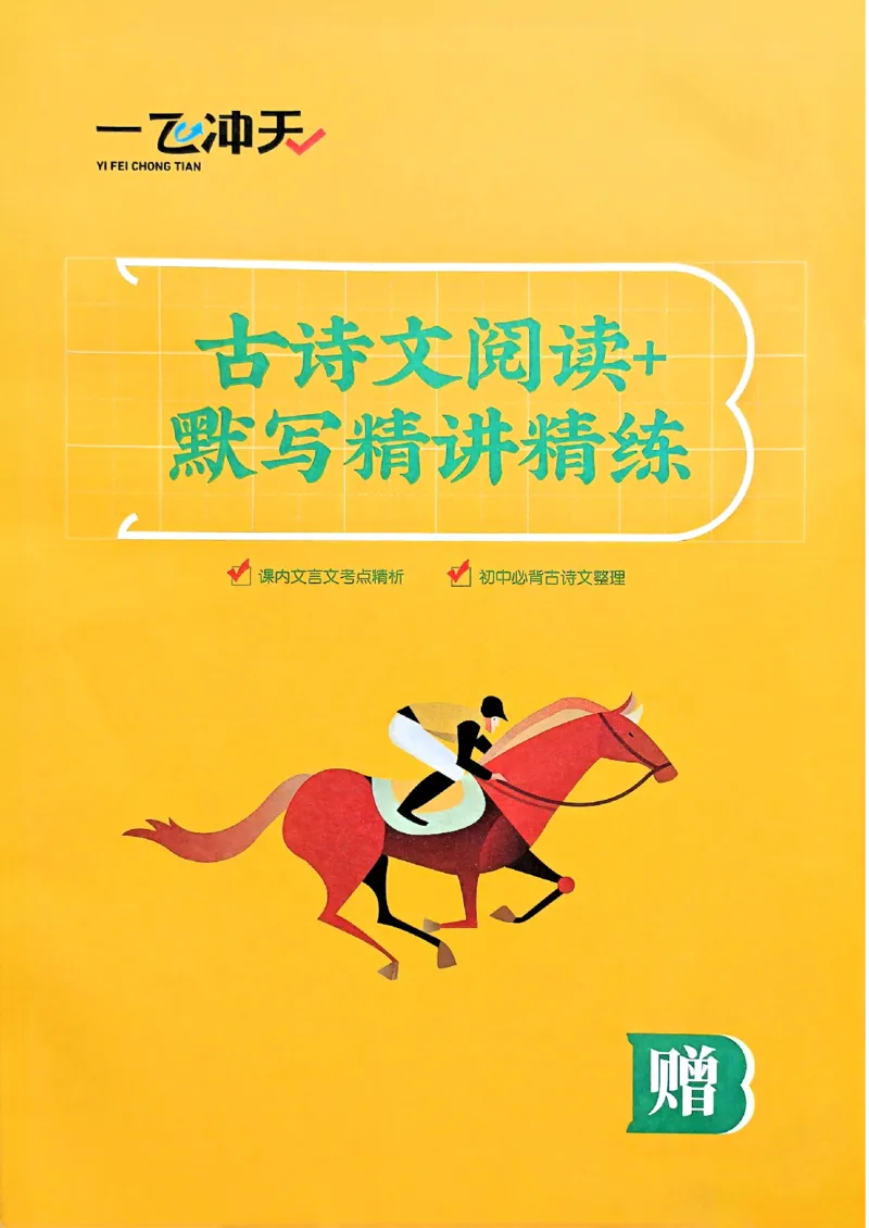 一飞冲天-中考专项精品试题分类-语文古诗文阅读+默写精讲精练_《一飞冲天-中考专项》2026版_一飞冲天-中考专项（2026版）