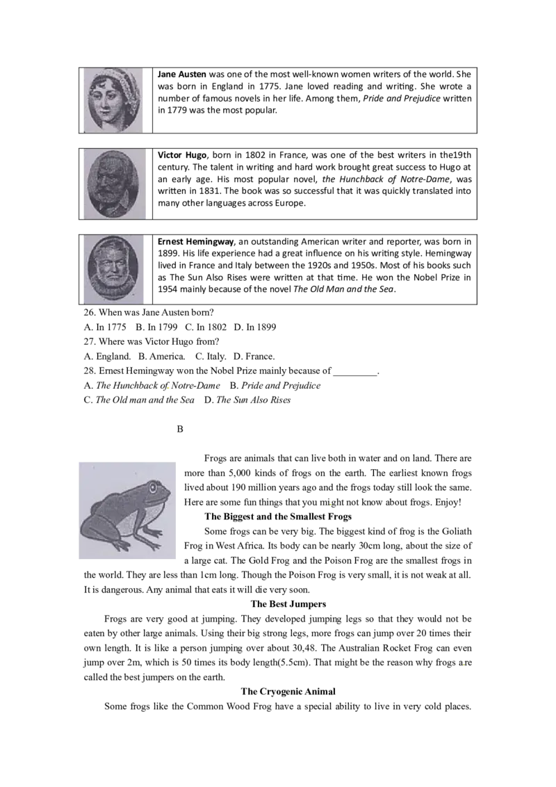 2012年温州市中考英语试题及答案_中考真题_3.英语中考真题2015-2024年_地区卷_浙江省_浙江温州英语10-22