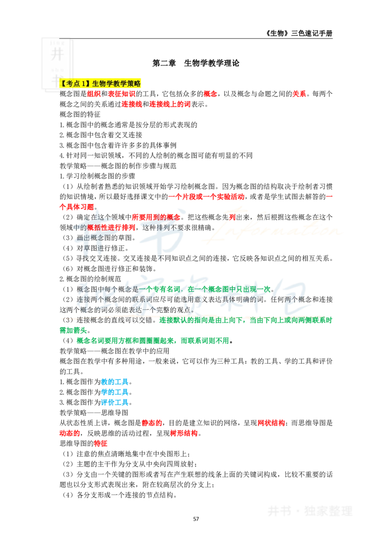 高中生物王炸秘籍8_教资_初高中2026教资_25下教师资格证_科三高中各科资料汇总_井书&middot;独家资料包高中各科资料汇总_井书&middot;独家资料包（高中）生物