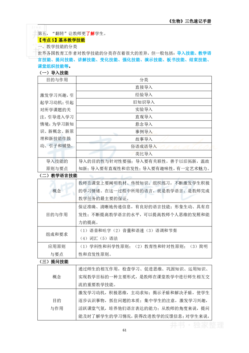 高中生物王炸秘籍8_教资_初高中2026教资_25下教师资格证_科三高中各科资料汇总_井书&middot;独家资料包高中各科资料汇总_井书&middot;独家资料包（高中）生物