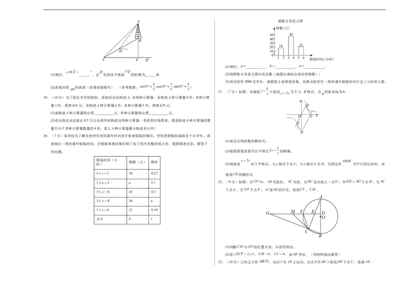 数学（呼和浩特卷）（考试版A3）_2数学总复习_赠送：2024中考模拟题数学_三模（42套）_数学（呼和浩特卷）