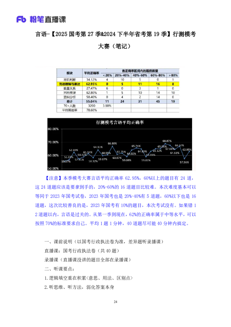 2024.07.28+言语-2025国考第27季&2024下半年省考第19季行测模考大赛+高敏（讲义+笔记）（9元课：模考大赛解析课）_2026考公资料_（10）粉笔_2025粉笔国考省考980（课＋笔记）