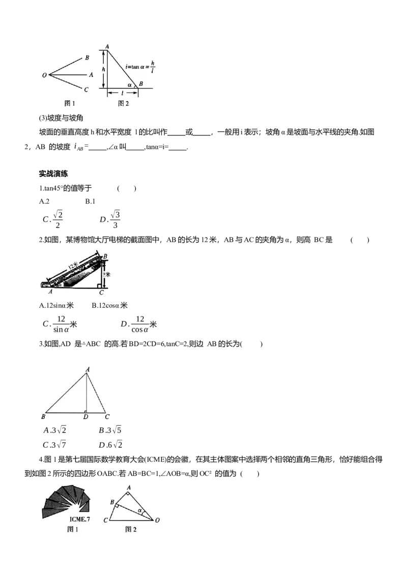 专题14解直角三角形知识点梳理及专项练习（含解析）_2数学总复习_2025中考复习资料_2025年中考数学一轮复习知识点梳理及专项练习
