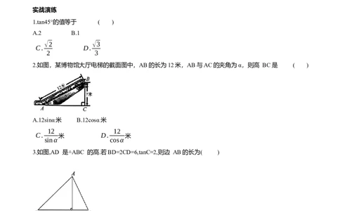 专题14解直角三角形知识点梳理及专项练习（含解析）_2数学总复习_2025中考复习资料_2025年中考数学一轮复习知识点梳理及专项练习